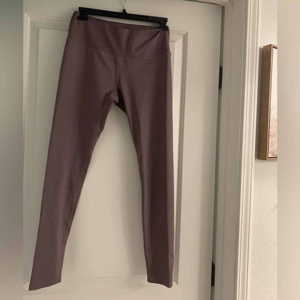 Gray-purple leggings